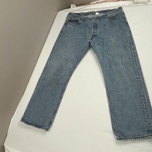 Vintage Levis 501 Jeans 40X29‎ Blue Denim Pant Classic Button Fly Y2K